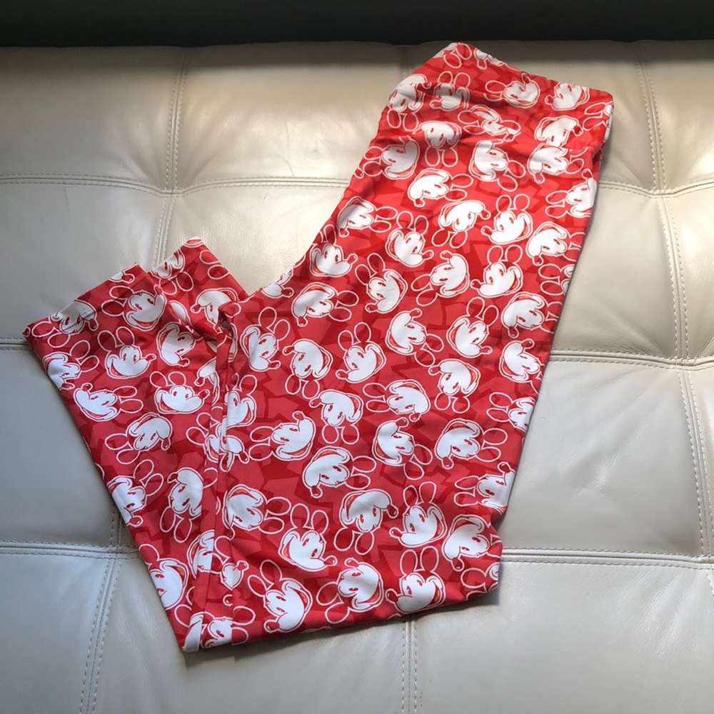 Lularoe Mickey Leggings Size TC2
